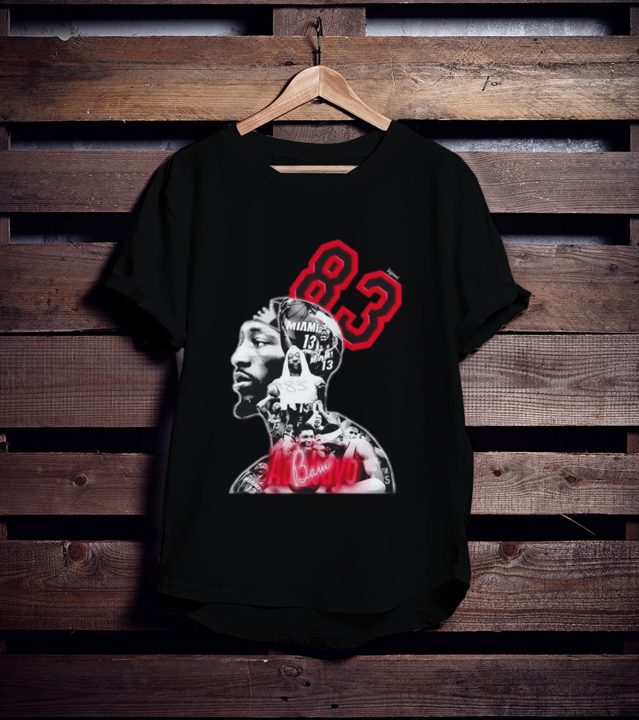Bam Adebayo 83 Miami Heat 13 NBA Basketball T-Shirt