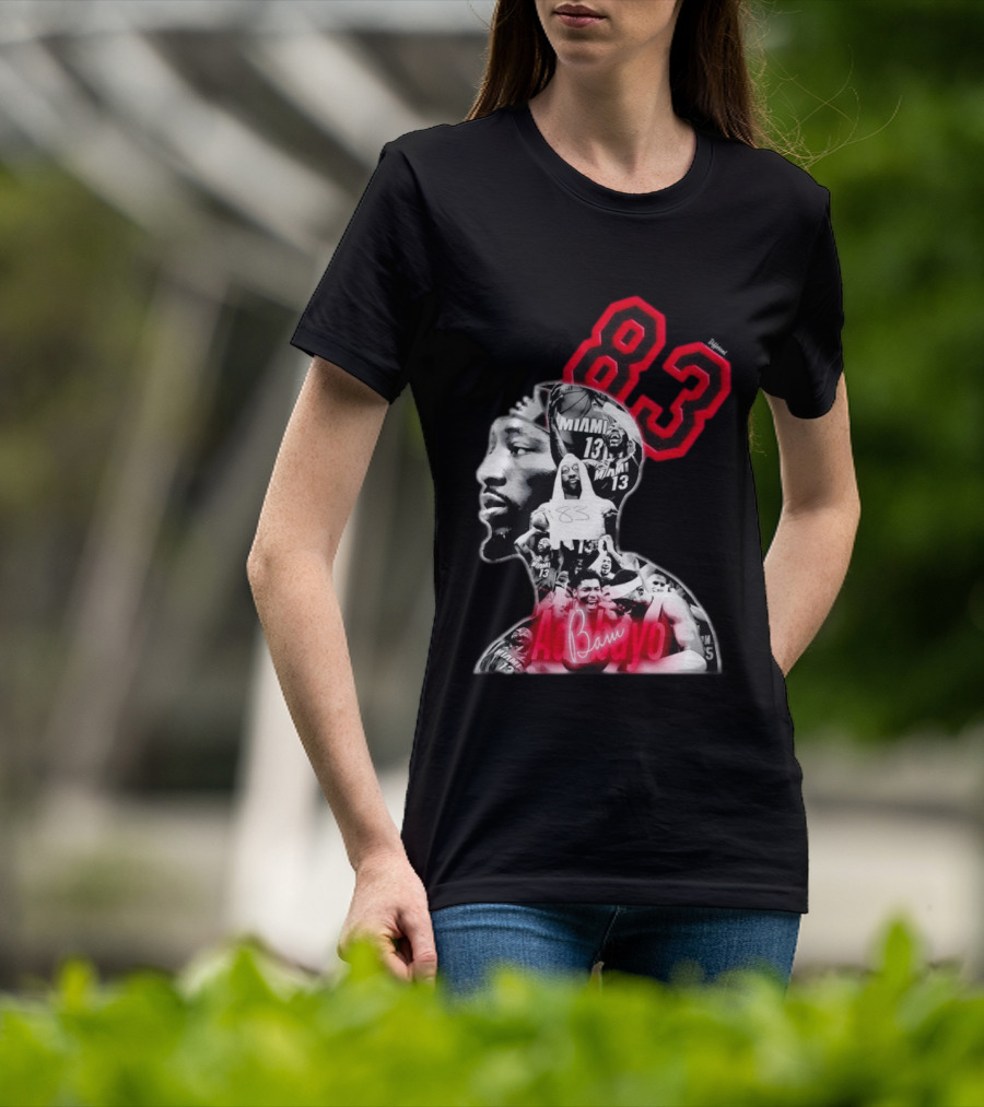 Bam Adebayo 83 Miami Heat 13 NBA Basketball T-Shirt