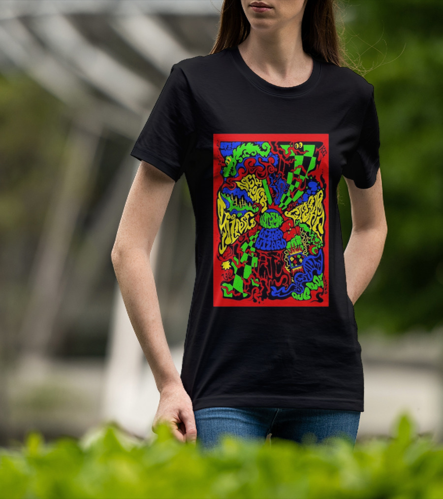 King Gizzard And The Lizard Wizard New York Forest Hills 8 20 2026 Psychedelic T-Shirt