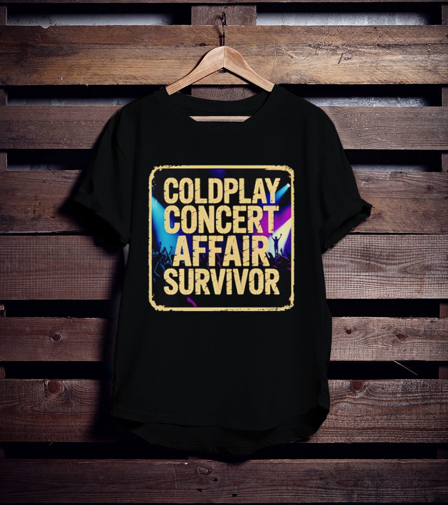 Coldplay Concert Affair Survivor Vibrant Lights Music Festival T-Shirt