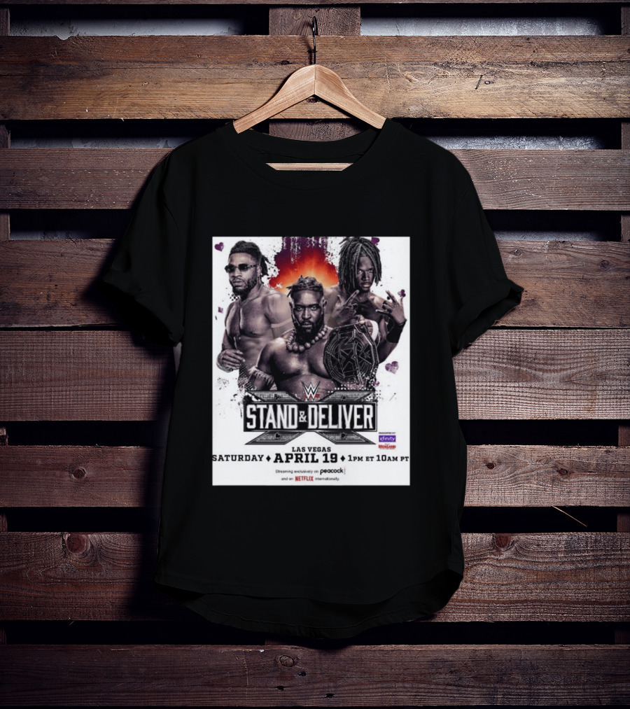 Trick Williams Jevon Evans WWE Stand And Deliver Las Vegas April 19 2025 Event T-Shirt