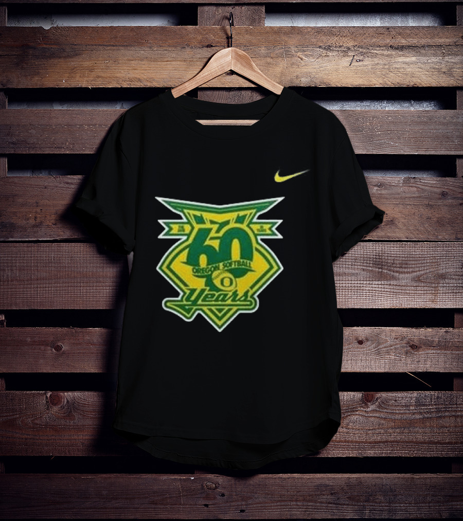 Oregon Ducks 60 Years Softball Anniversary Coach Melyssa Lombardi 2026 T-Shirt