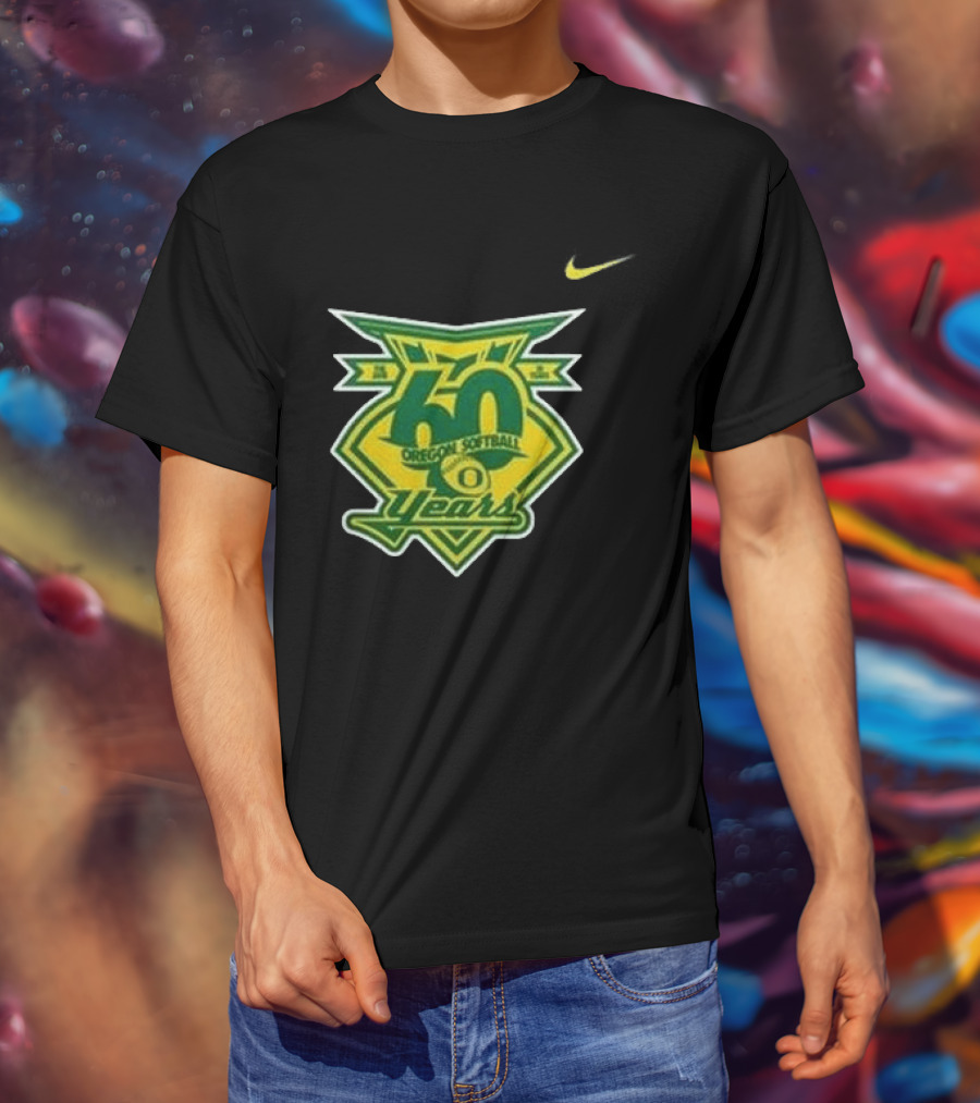 Oregon Ducks 60 Years Softball Anniversary Coach Melyssa Lombardi 2026 T-Shirt