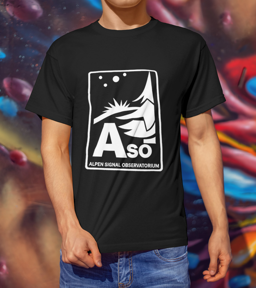 Aso Alpen Signal Observatorium Night Sky T-Shirt