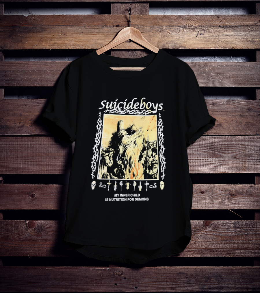 Suicideboys My Inner Child Is Nutrition For Demons Tarot Skeletons T-Shirt