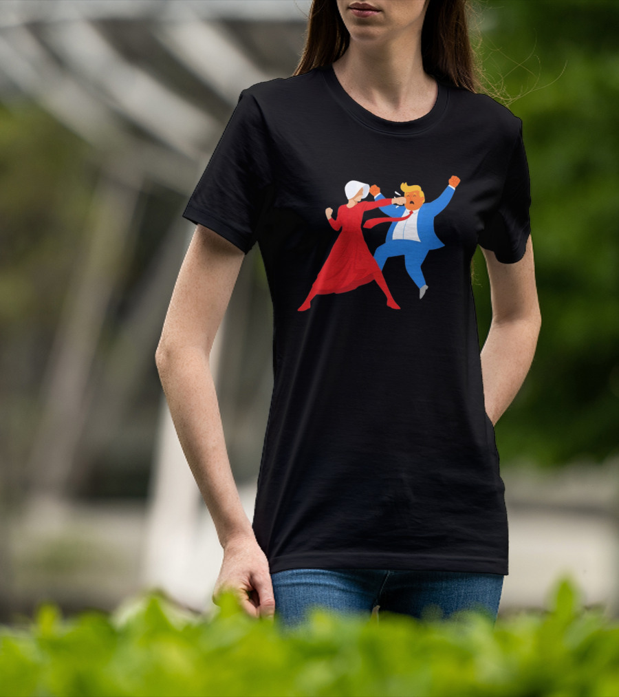 The Handmaid's Tale Punch Donald Trump Political Satire Meme T-Shirt