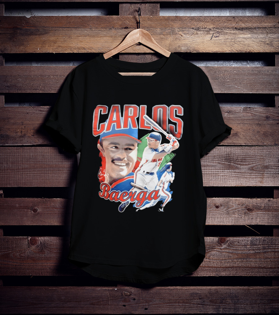 Carlos Baerga Cleveland Indians Baseball Player Print T-Shirt
