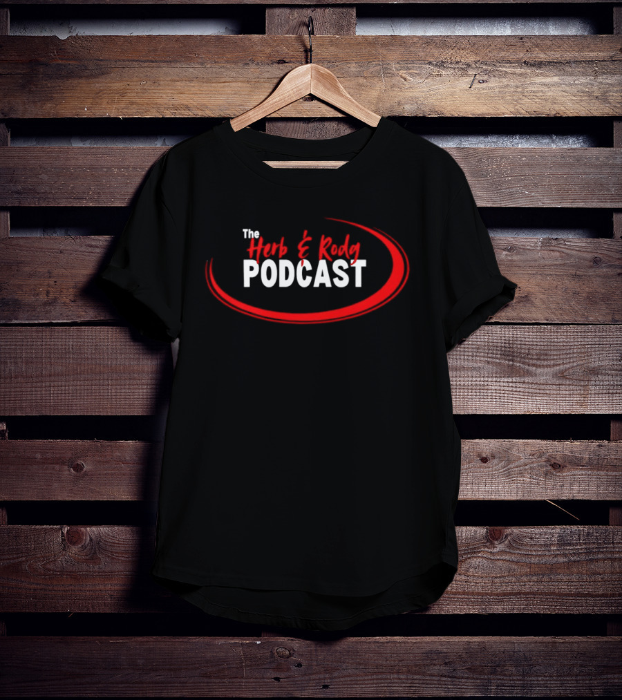 The Herb And Rudy Podcast Red Swirl T-Shirt