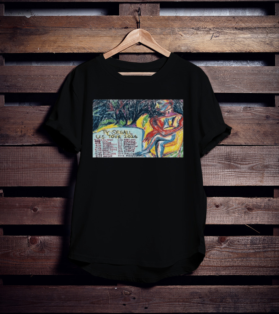Ty Segall US Tour 2026 Dates And Colorful Artistic T-Shirt