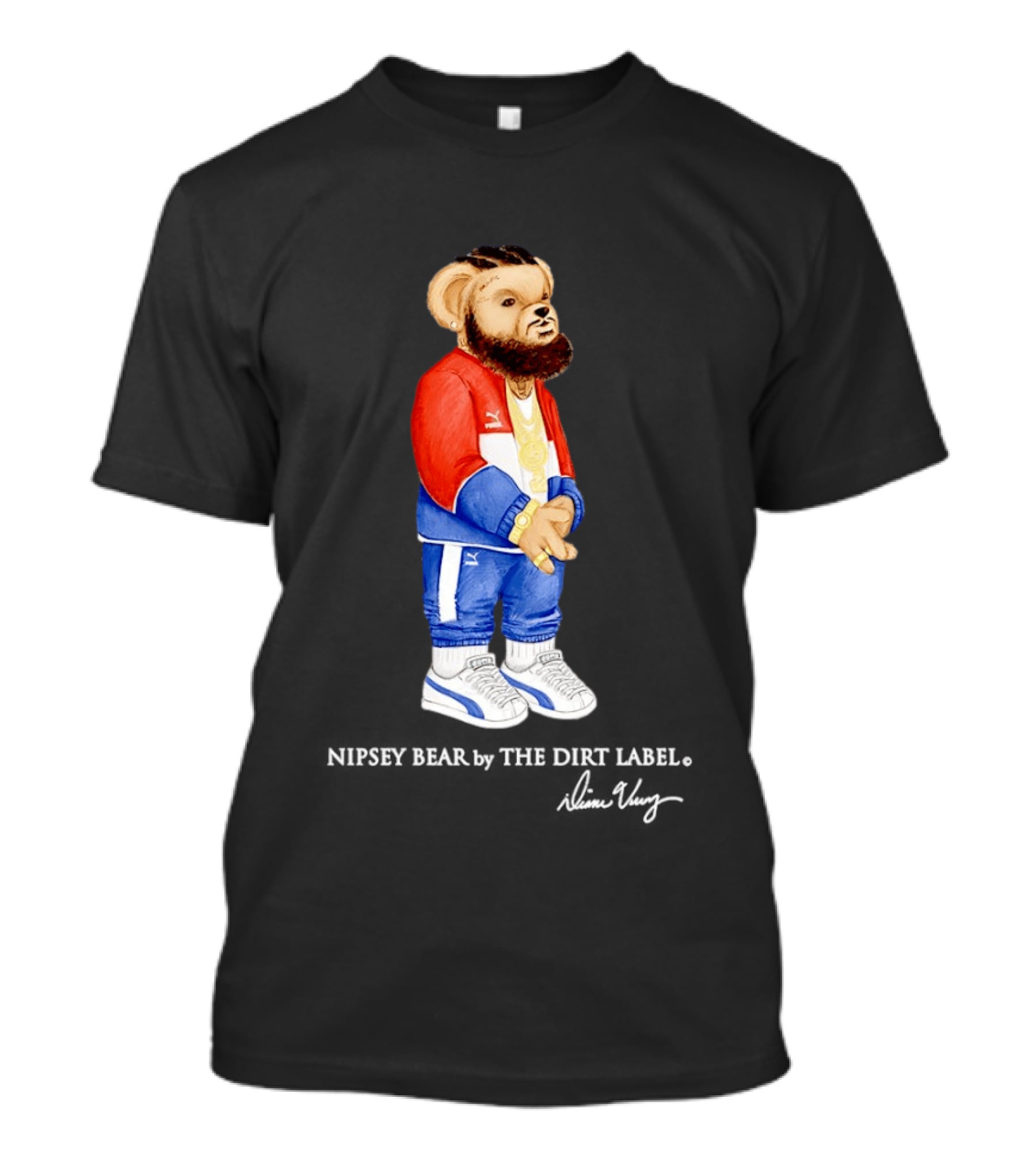 Nipsey Bear Puma Tracksuit By The Dirt Label T-Shirt