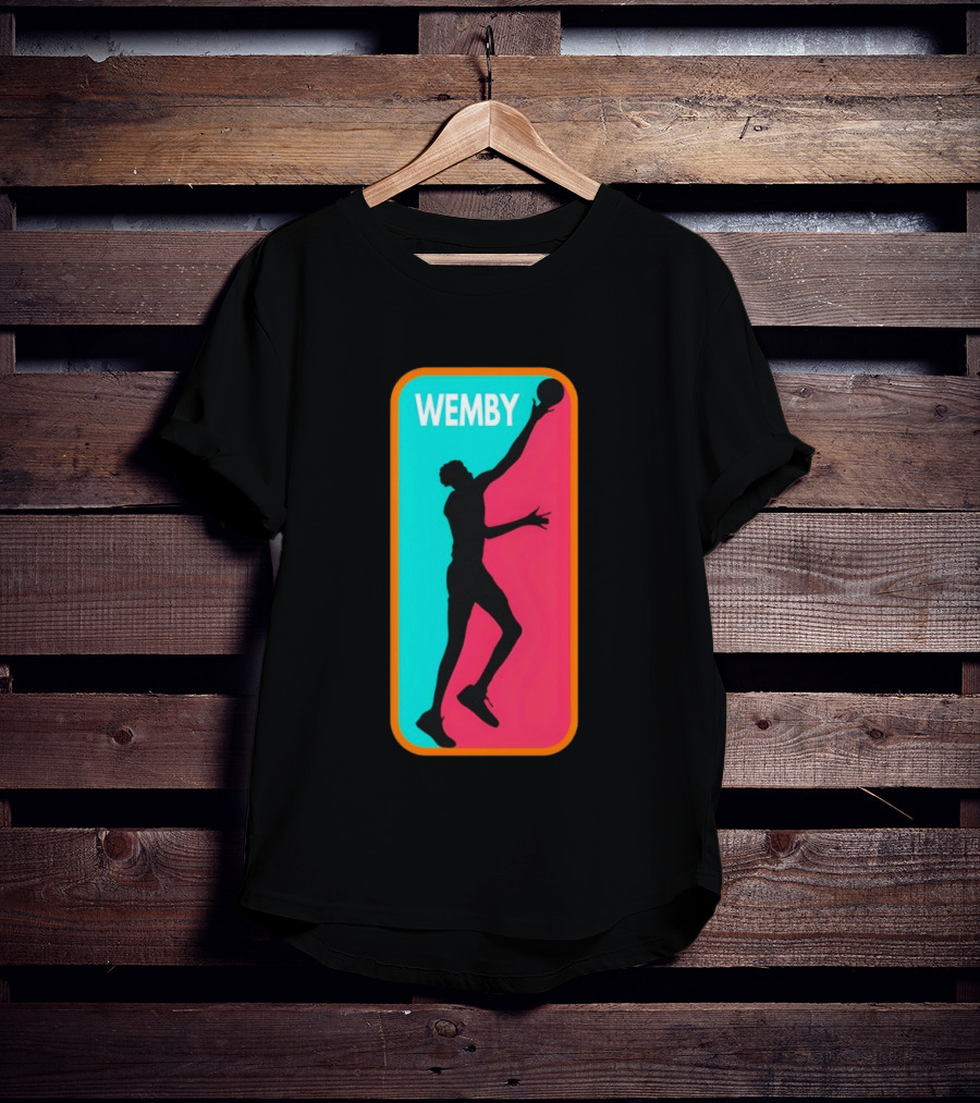Victor Wembanyama Wemby Silhouette San Antonio Spurs NBA Basketball T-Shirt