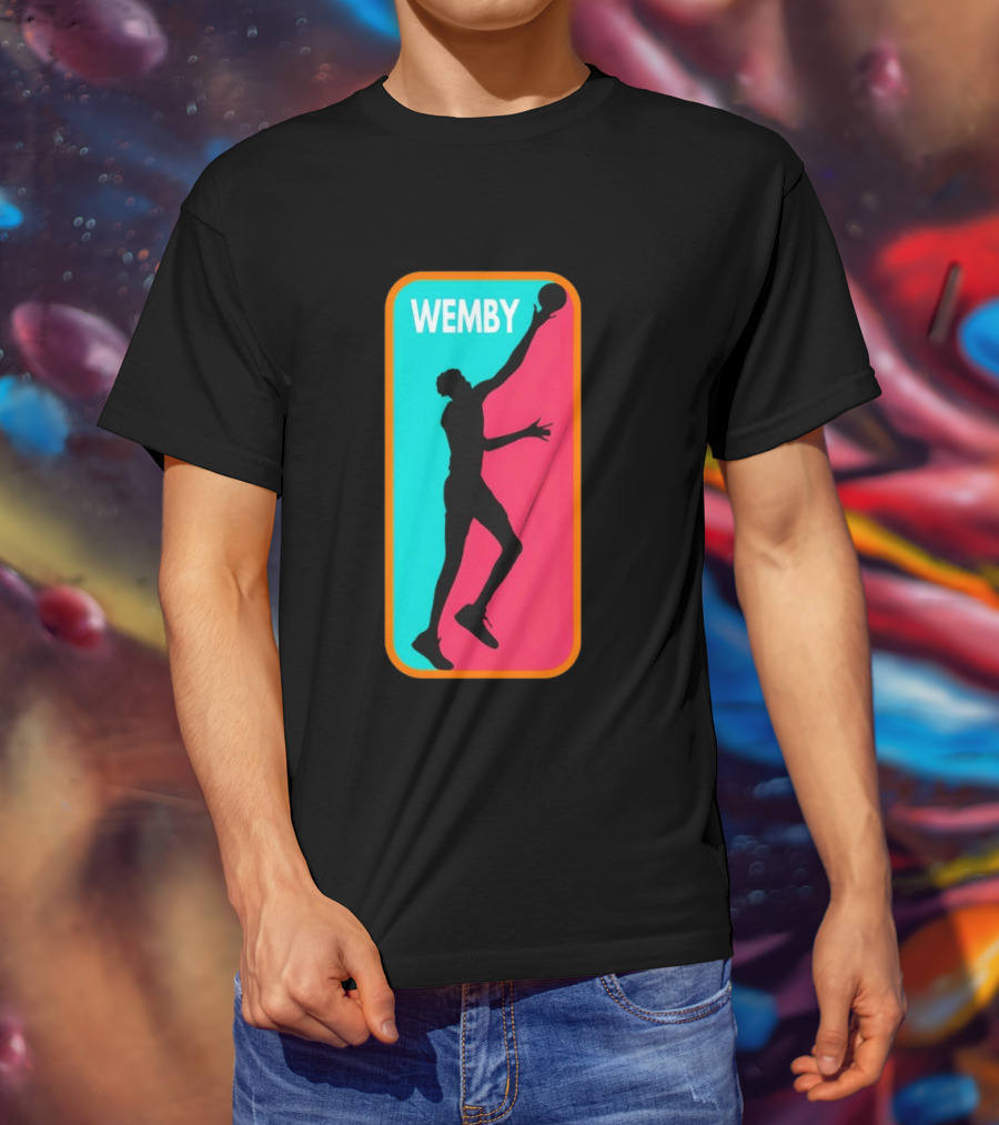 Victor Wembanyama Wemby Silhouette San Antonio Spurs NBA Basketball T-Shirt