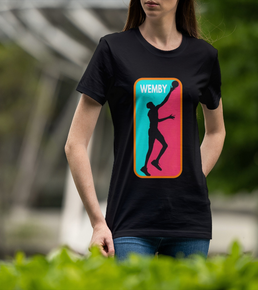 Victor Wembanyama Wemby Silhouette San Antonio Spurs NBA Basketball T-Shirt