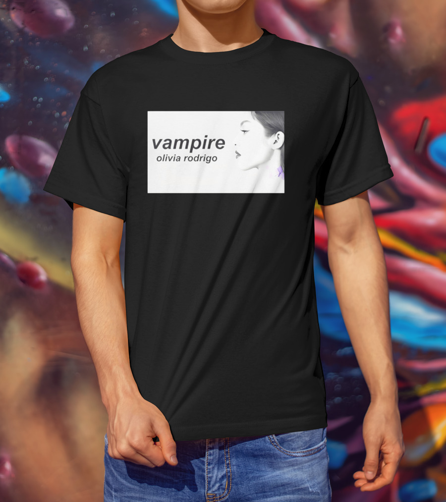 Vampire Olivia Rodrigo Pop Rock Side Profile T-Shirt