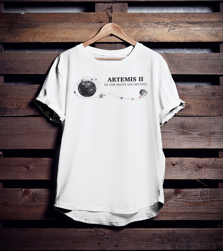 Artemis II Mission To The Moon And Beyond Solar System T-Shirt
