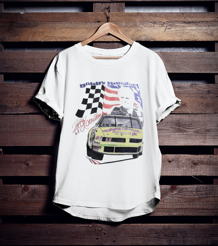 Bobby Hamilton Country Time 68 NASCAR 1991 Winston Cup Series Rookie Racing Decor T-Shirt
