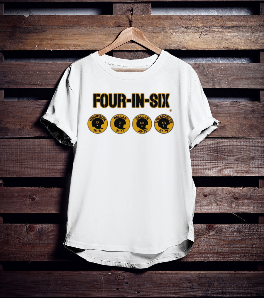 Four In Six Minnesota Dallas X XIII Los Angeles XIV IX 16 6 21 17 35 31 31 19 T-Shirt