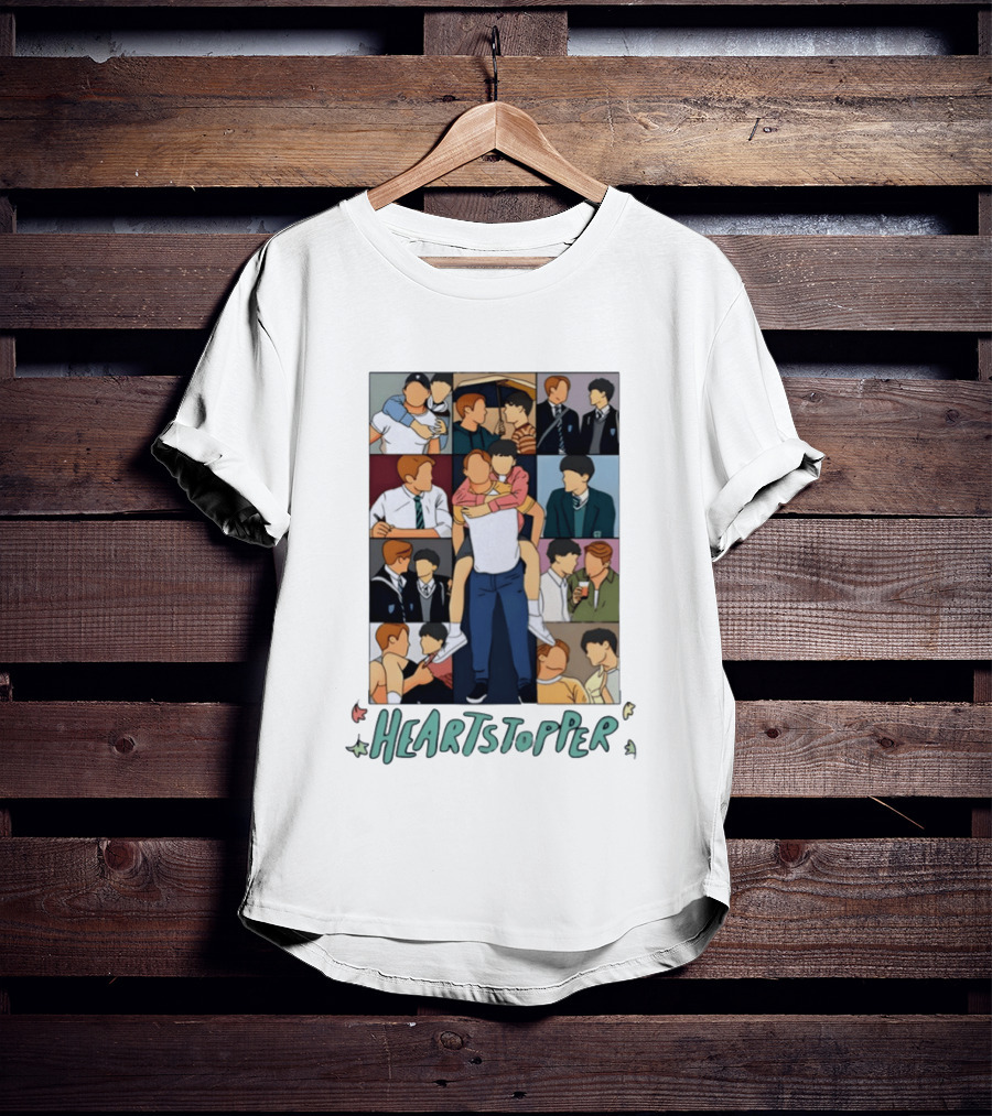 Heartstopper Nick And Charlie Comic Art Eras Tour T-Shirt