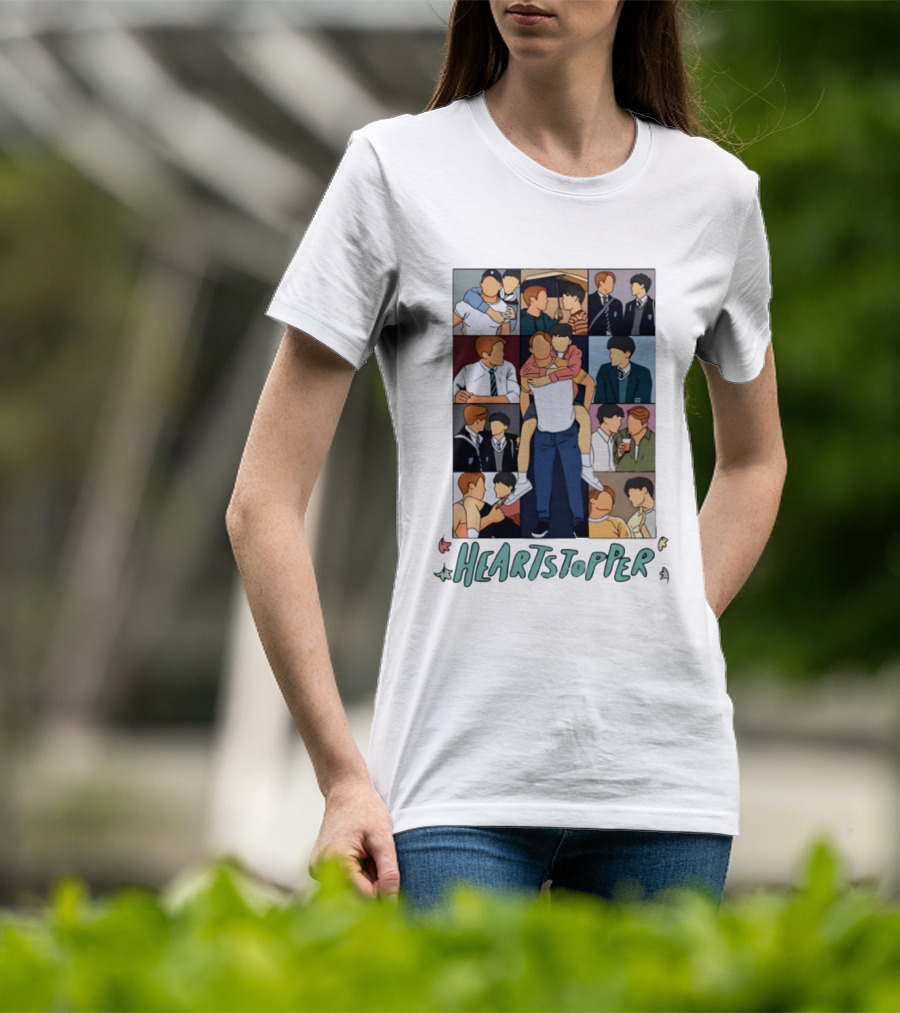 Heartstopper Nick And Charlie Comic Art Eras Tour T-Shirt