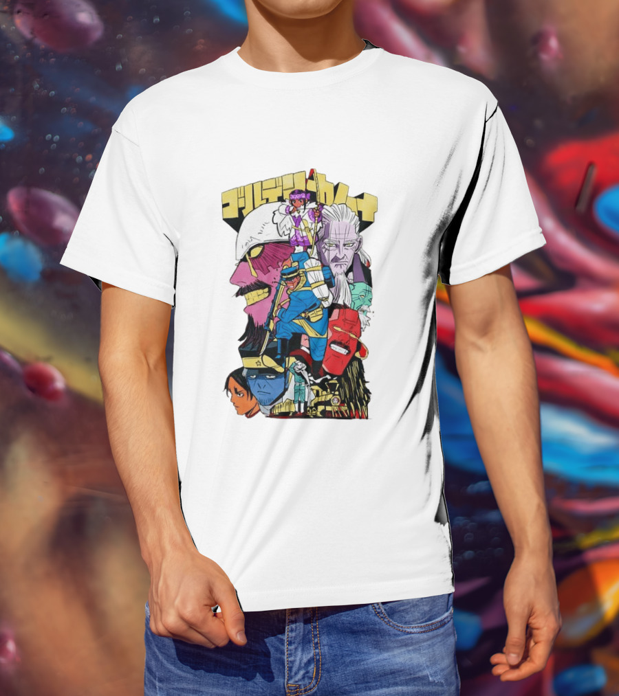 Golden Kamuy Manga Characters Collage T-Shirt