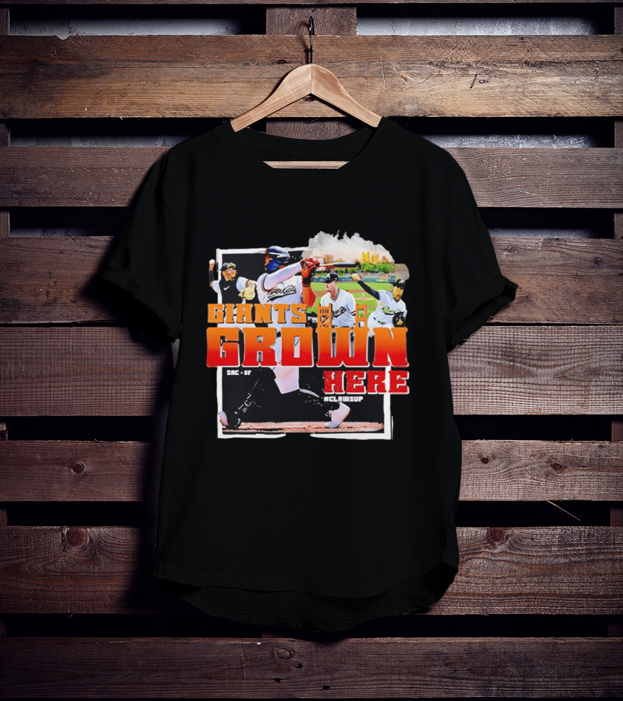 Sacramento River Cats 2025 Giants Grown Here ClawsUp T-Shirt