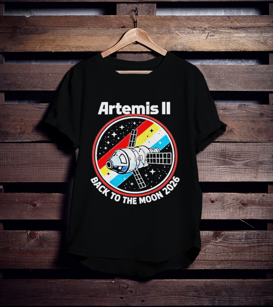 Artemis II NASA Mission Back To The Moon 2026 Spacecraft Patch T-Shirt