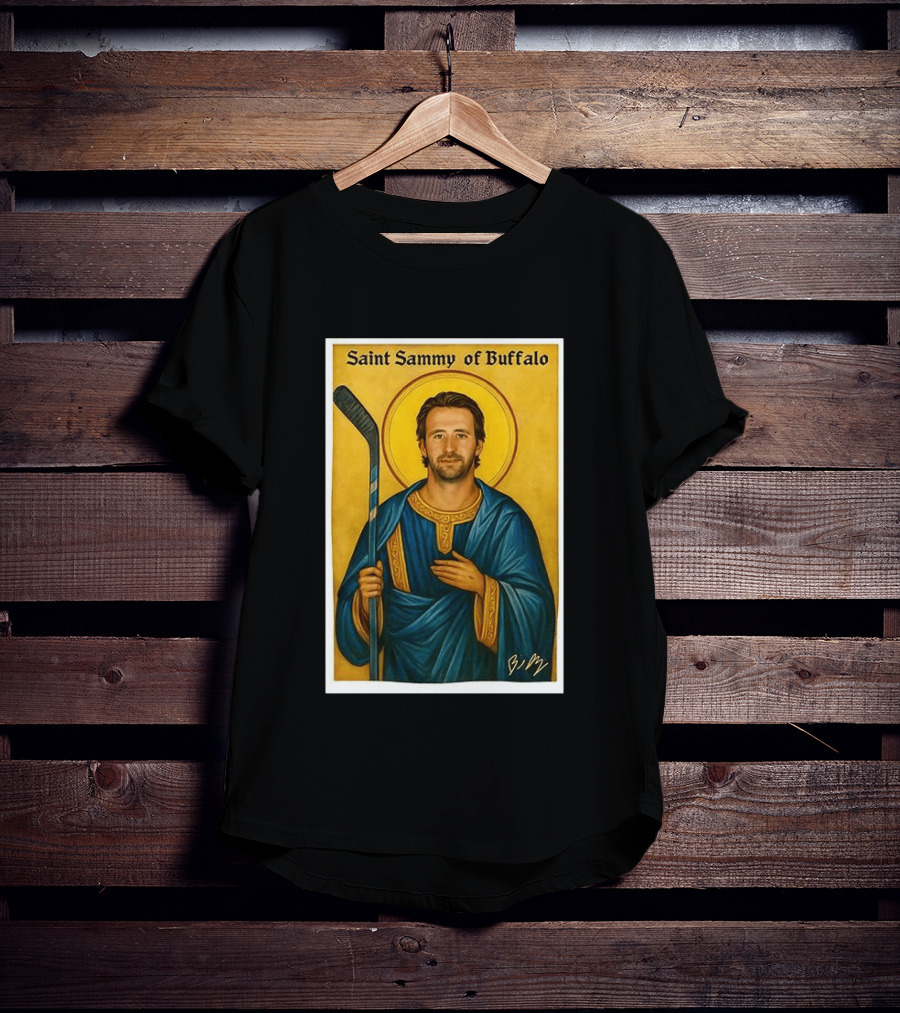 Saint Sammy Of Buffalo Hockey Player Icon NHL Buffalo Sabres T-Shirt