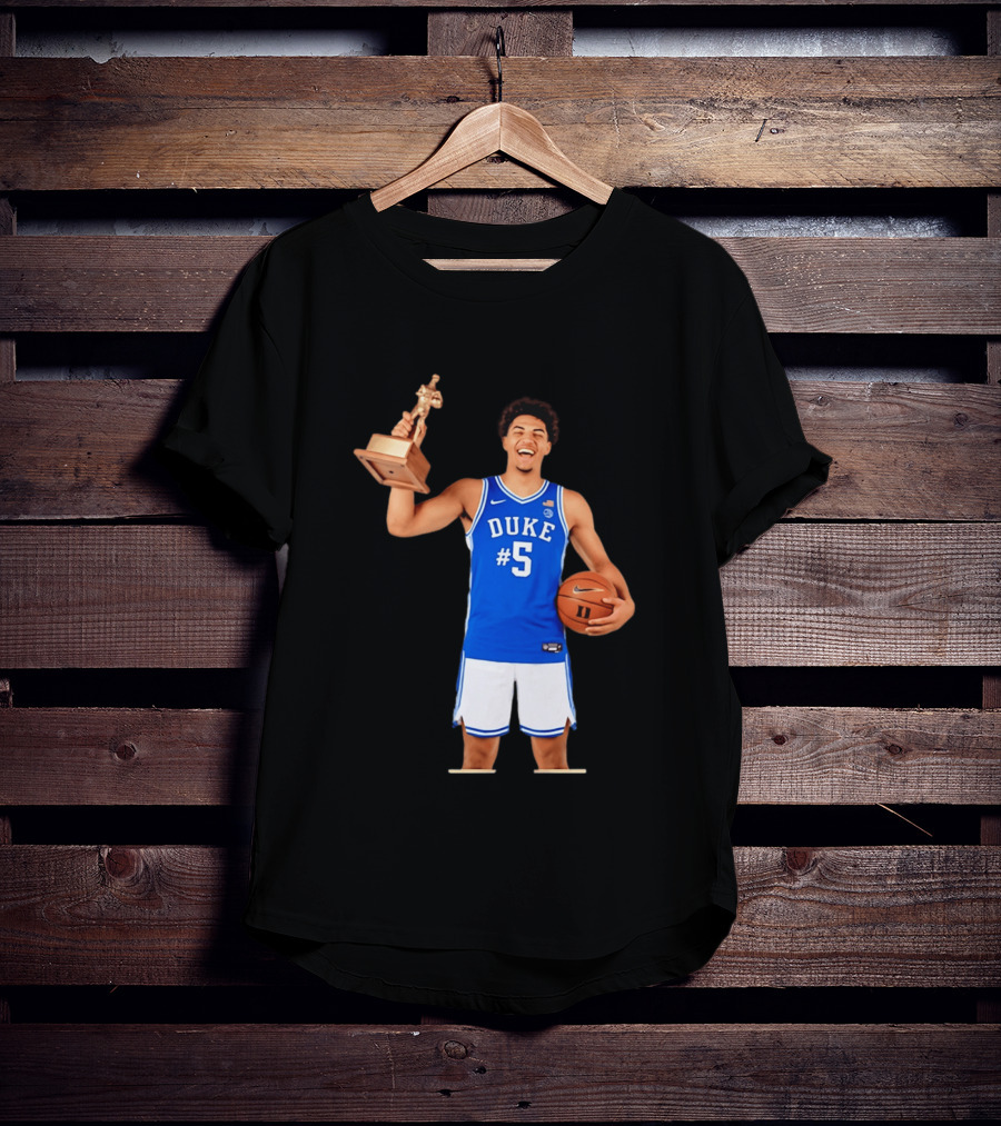 Duke Basketball #5 Cameron Boozer Naismith Men's College Player Of The Year 2026 T-Shirt