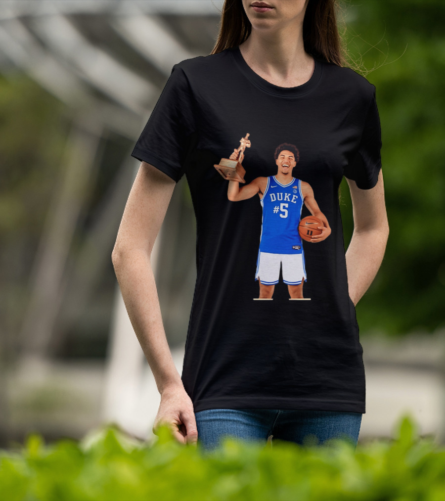 Duke Basketball #5 Cameron Boozer Naismith Men's College Player Of The Year 2026 T-Shirt