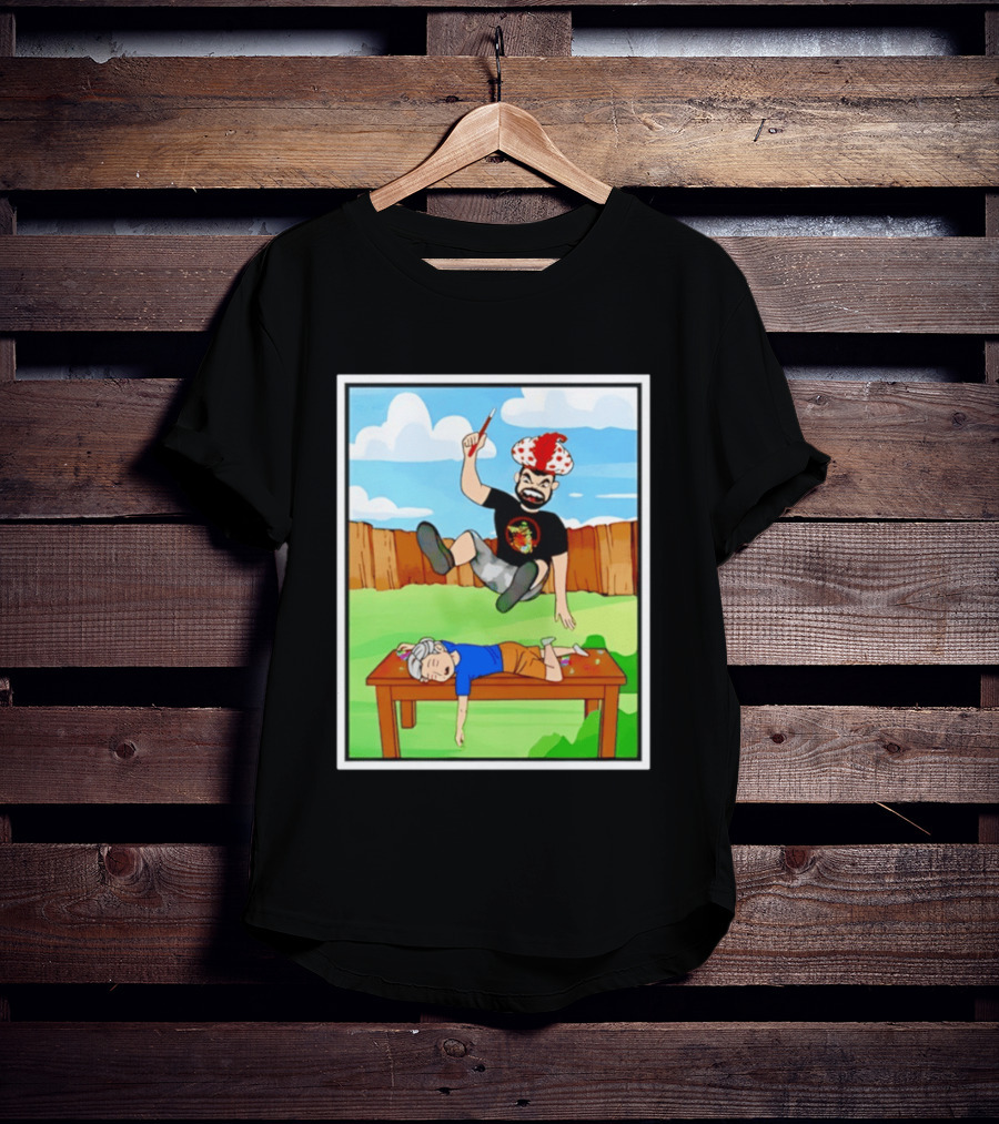 Super Sabu SuperHumman Backyard Wrestling Comic Style Action T-Shirt