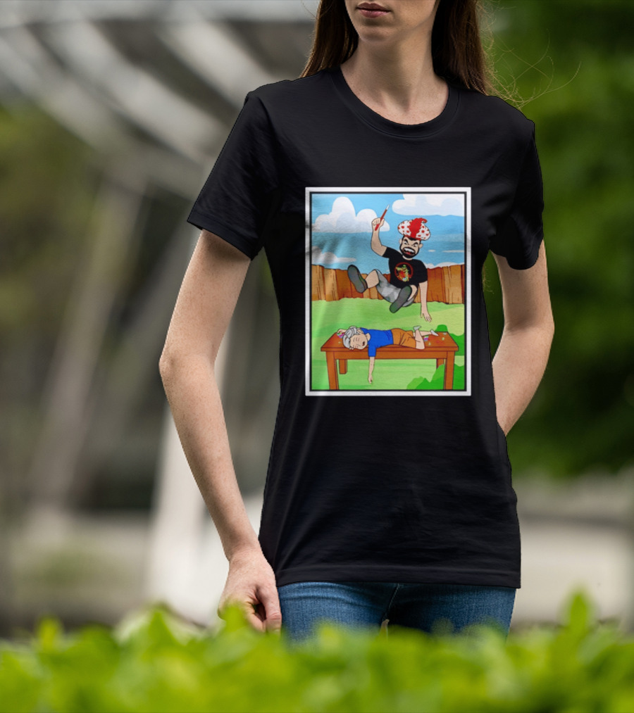 Super Sabu SuperHumman Backyard Wrestling Comic Style Action T-Shirt