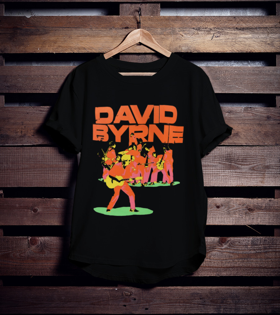 David Byrne Colorful Psychedelic Performance T-Shirt