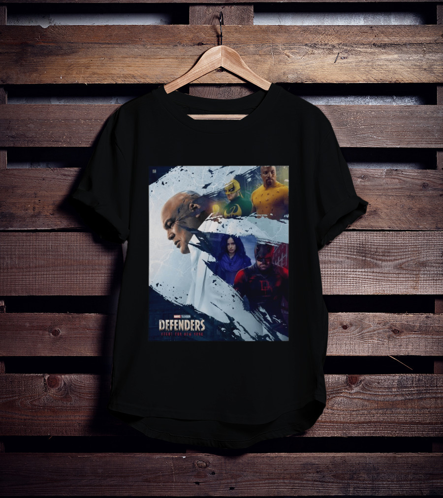Marvel Television Defenders Fight For New York Heroes Assemble T-Shirt