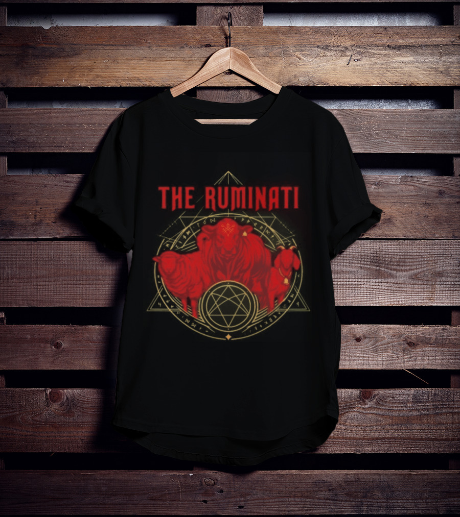The Ruminati Illuminati Inspired Red Bull Sheep T-Shirt
