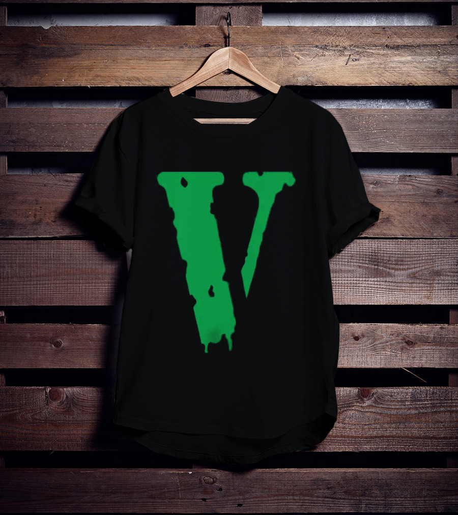 Vlone Friends Dripping Green V T-Shirt