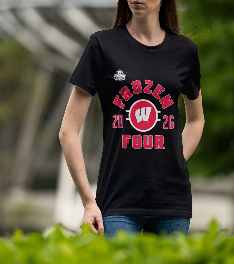 Wisconsin Badgers 2026 Frozen Four NCAA Men's Hockey Championship T-Shirt