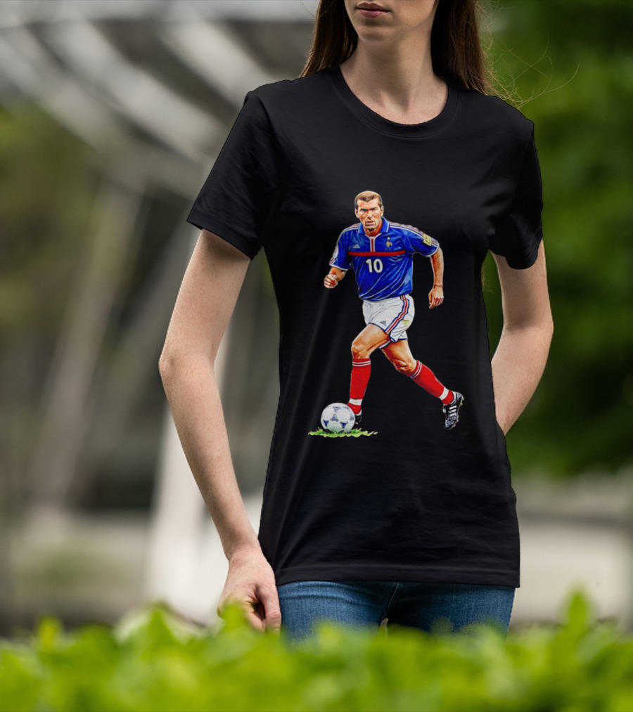 Zinédine Zidane France Football Number 10 World Cup 1998 T-Shirt