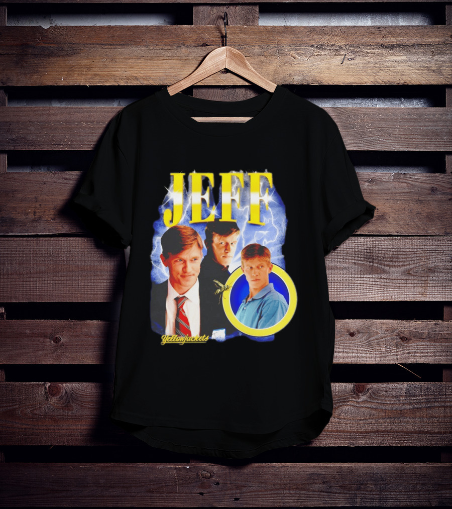 Jeff Yellowjackets Lightning Blue T-Shirt