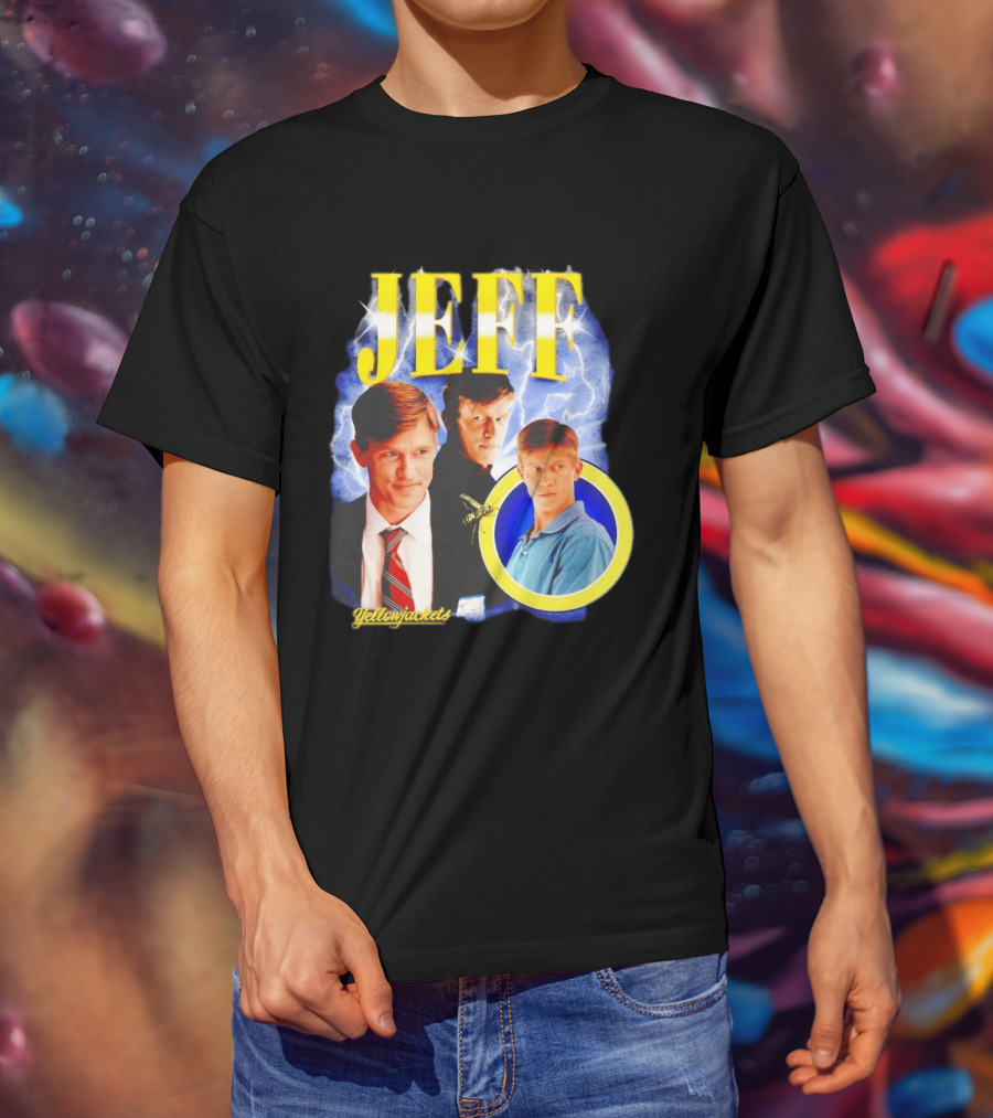 Jeff Yellowjackets Lightning Blue T-Shirt