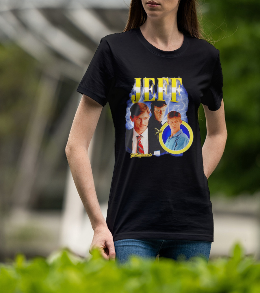 Jeff Yellowjackets Lightning Blue T-Shirt