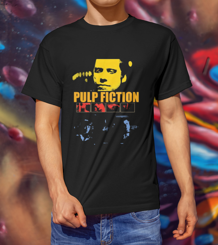 Pulp Fiction John Travolta Iconic Character Retro Movie T-Shirt