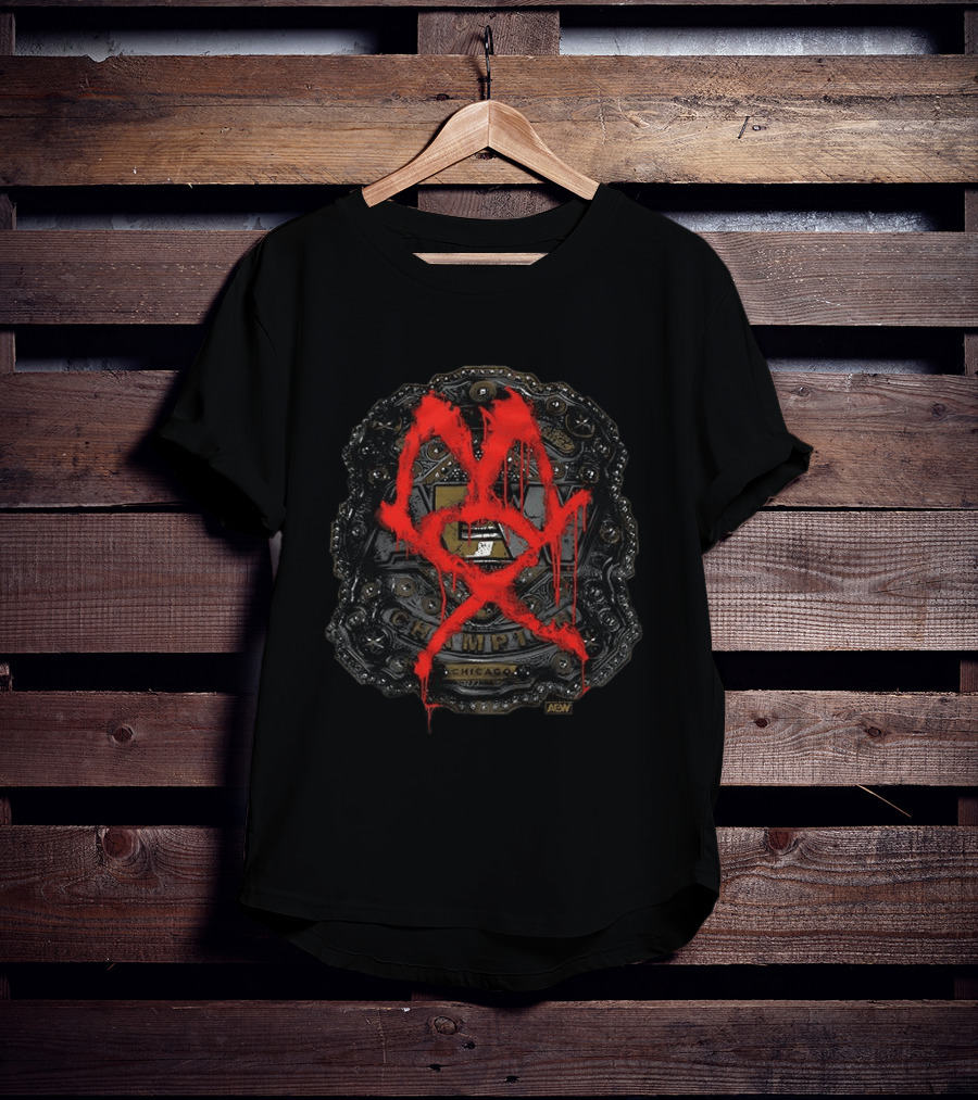 Jon Moxley AEW Champ 2026 Chicago Belt T-Shirt