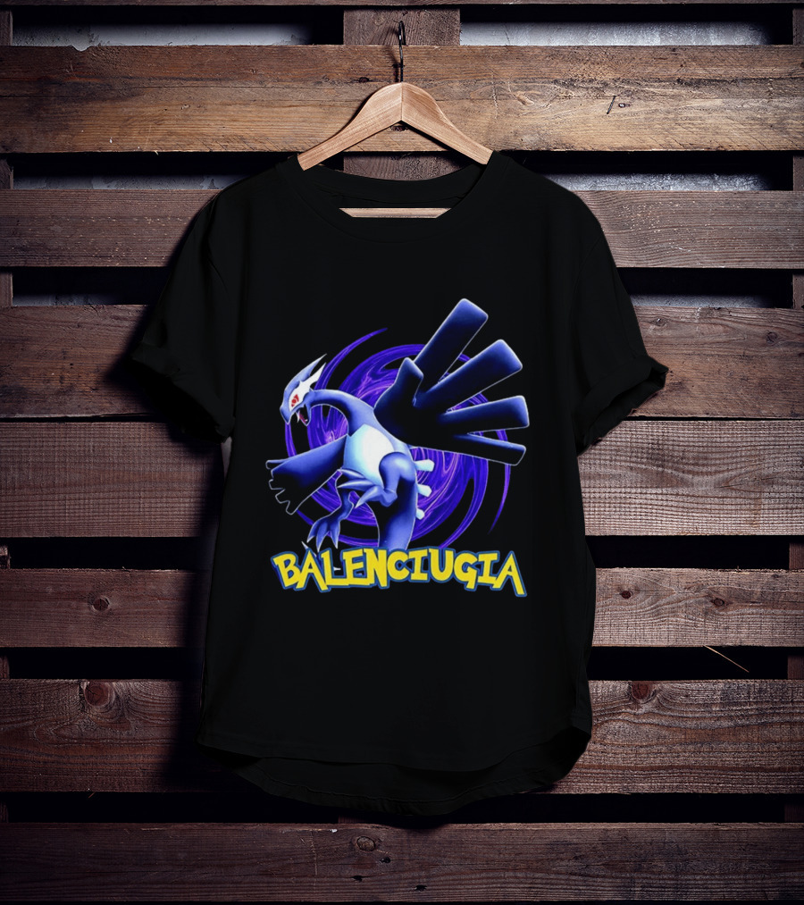 Lugia Balenciugia Fusion With Iconic Air Creature And Fashion Twist T-Shirt