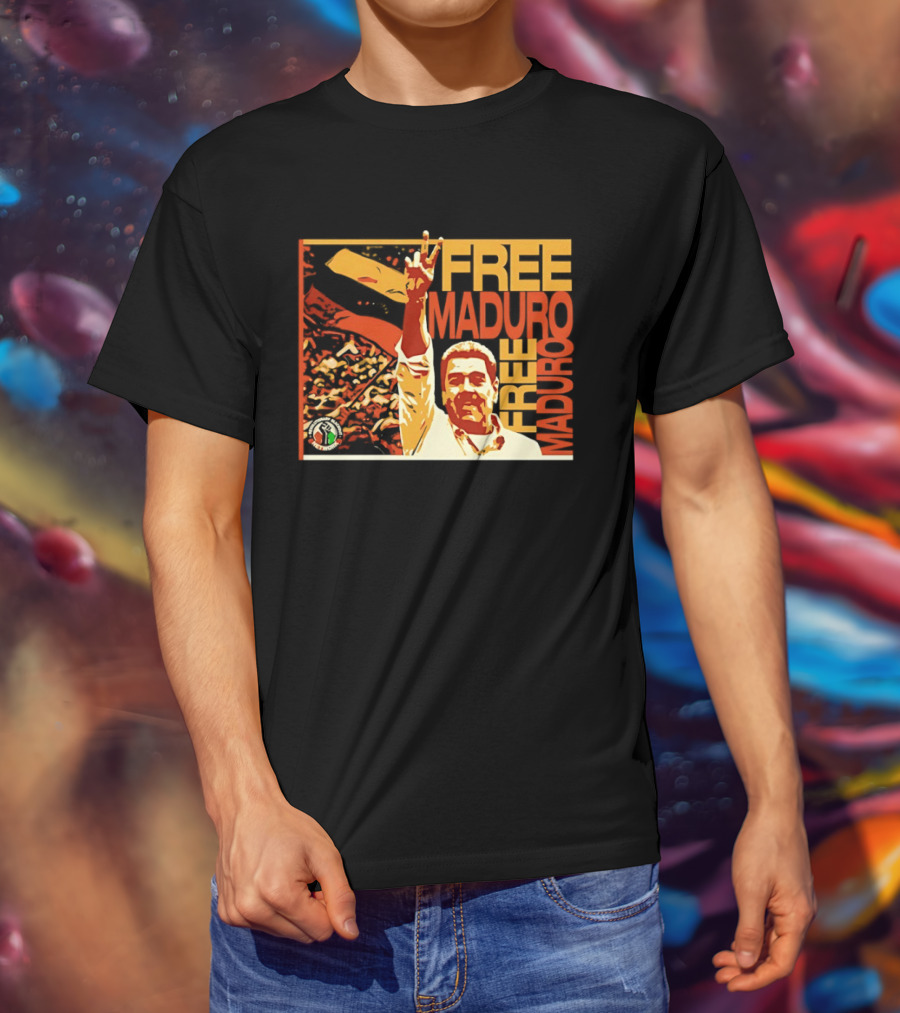FREE MADURO Nicolas Maduro Peace Sign Protest T-Shirt