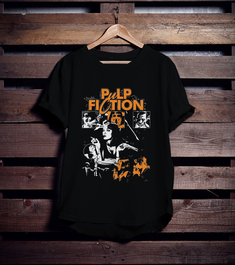Pulp Fiction Vintage Film Style Featuring Mia Wallace T-Shirt
