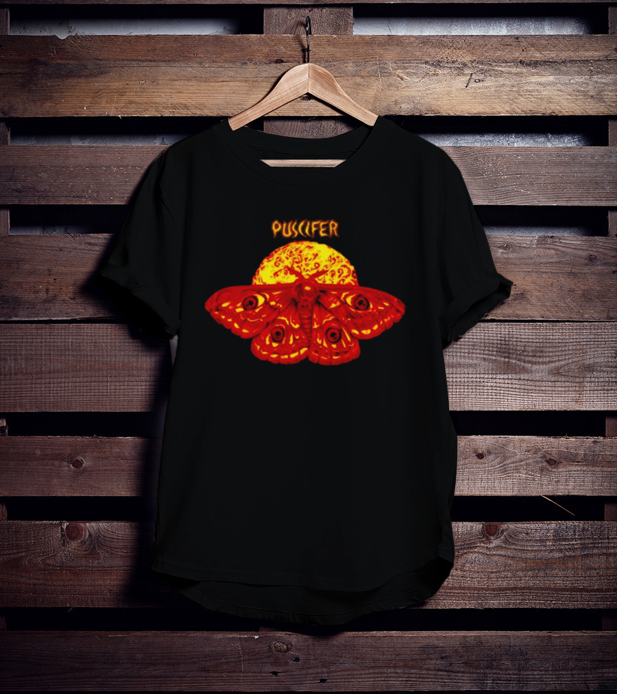 Puscifer April 4 2026 Boston MA Tour Fire Moth Sunburst T-Shirt