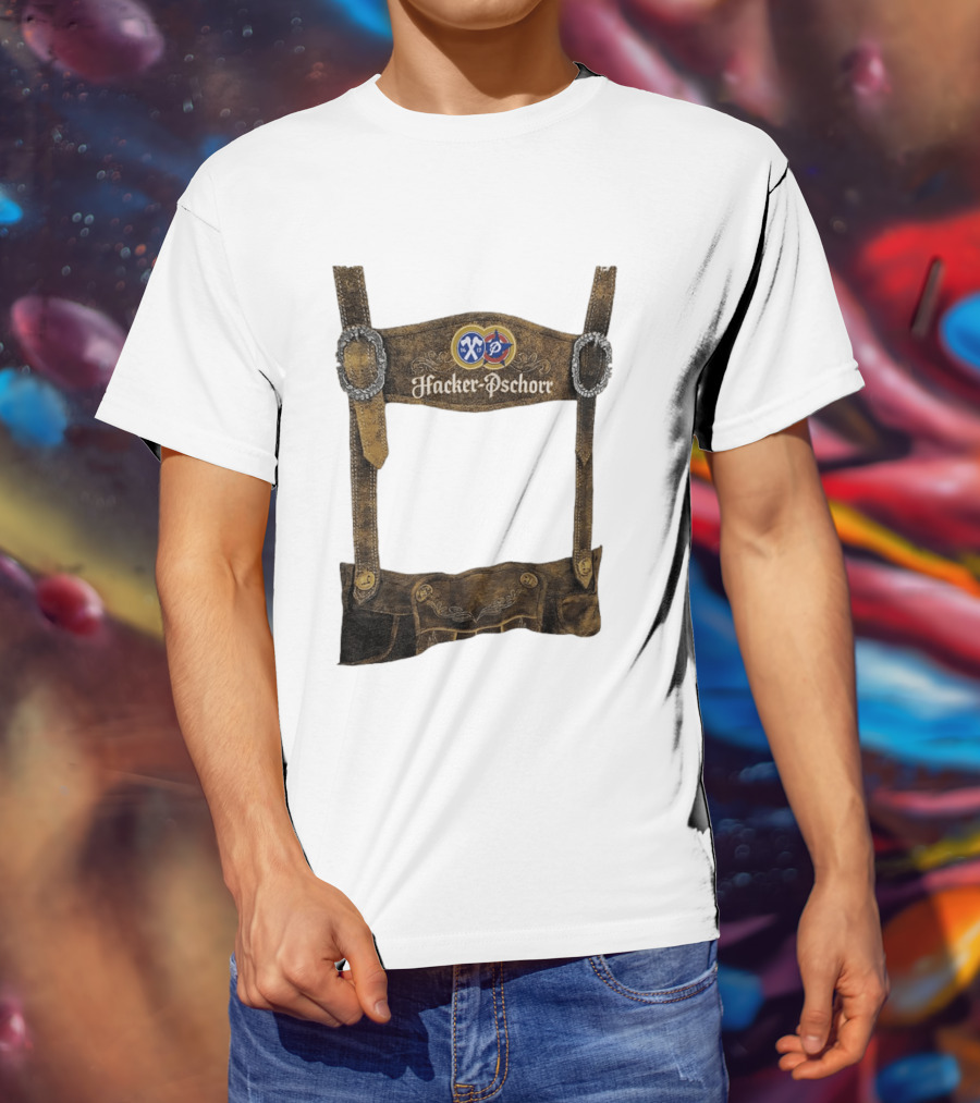 Hacker Pschorr Lederhosen Oktoberfest Beer Festival Bavarian Costume T-Shirt