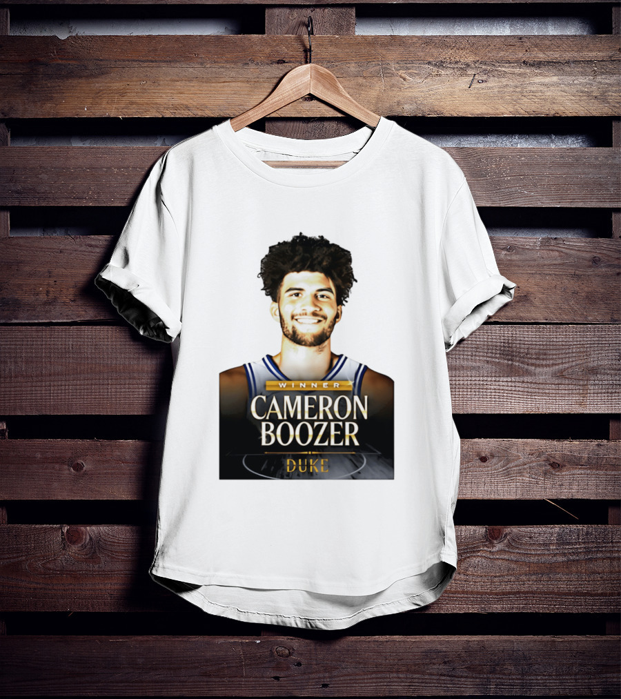 Winner Cameron Boozer Duke Basketball 2026 Naismith Men's College Player Of The Year T-Shirt