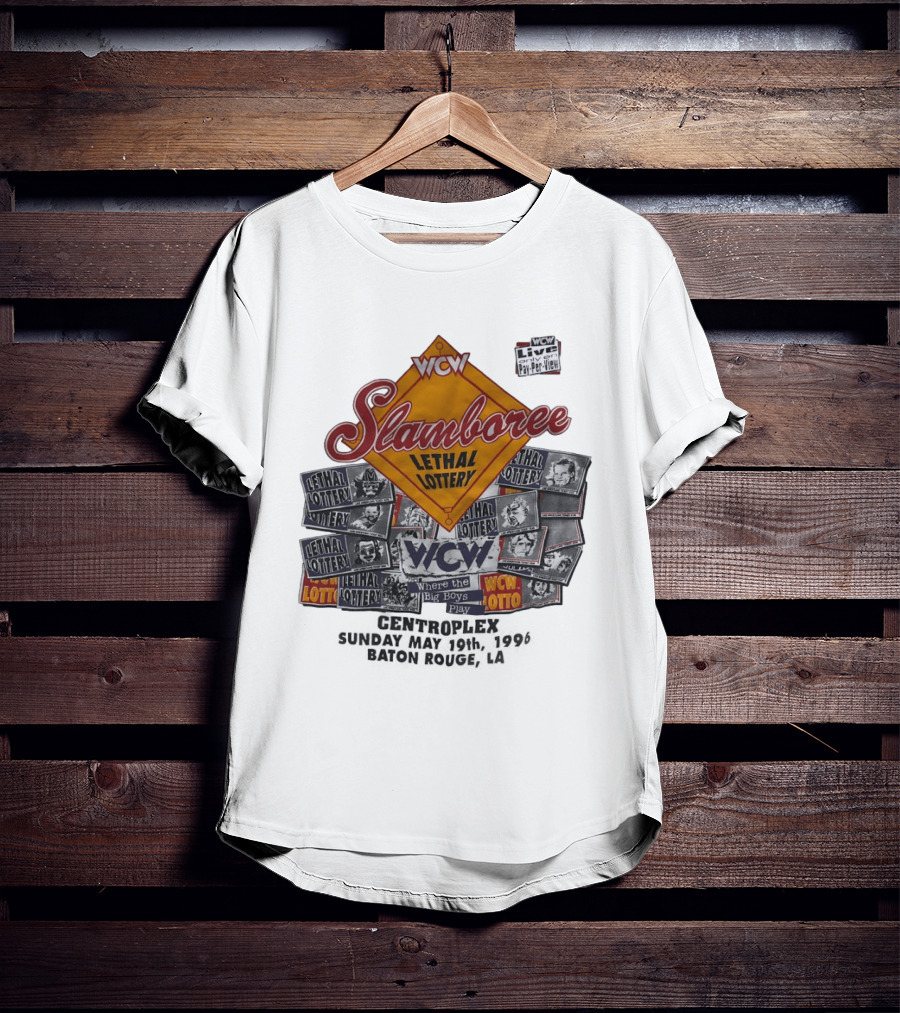 WCW Slamboree 1996 Lethal Lottery Where The Big Boys Play T-Shirt