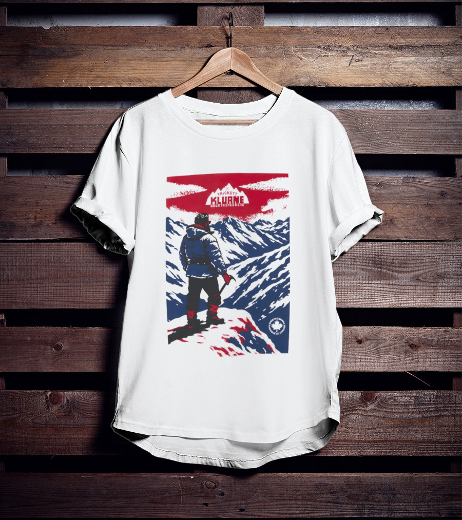 Kluane Mountaineering Adventure By Trickett Featuring Majestic Mountain Landscape T-Shirt